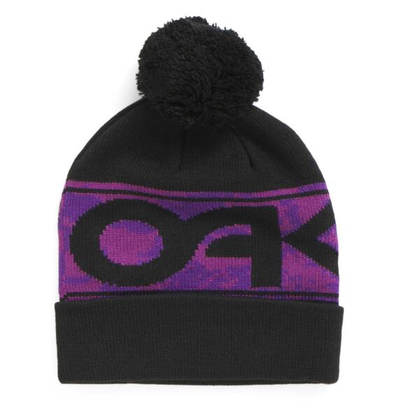 NWT OAKLEY Unisex Wanderlust Fold Over Cuff Soft Knit Pom Beanie Winter Hat - Picture 1 of 4
